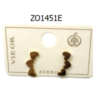 ARETES ZO1451E Plateado Acero Inoxidable -F17
