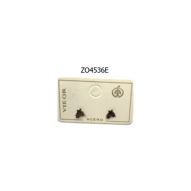 ARETES ZO4536E Plateado Acero Inoxidable -F18