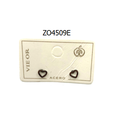 ARETES ZO4509E Plateado Acero Inoxidable -F18