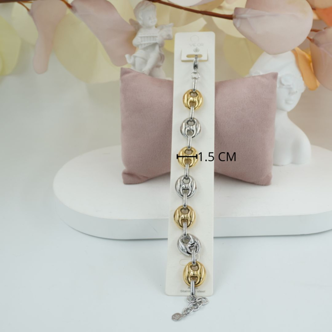 PULSERA ZO12164B390 Bicolor Acero Inoxidable -2B51