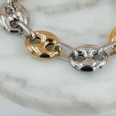 PULSERA ZO12164B390 Bicolor Acero Inoxidable -2B51