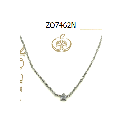 COLLAR ZO7462N Plateado Acero Inoxidable -E25