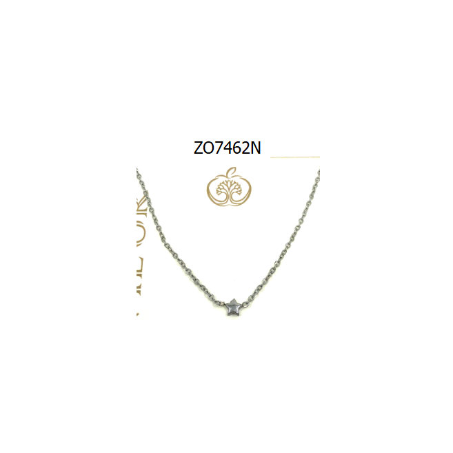 COLLAR ZO7462N Plateado Acero Inoxidable -E25