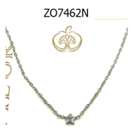 COLLAR ZO7462N Plateado Acero Inoxidable -E25