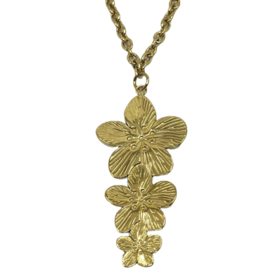 COLLAR ZO13070N Dorado Acero Inoxidable -2D12