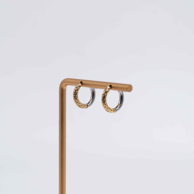 Aretes ZO13028E/2.5*12MM Dorado Acero Inoxidable