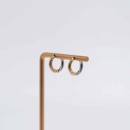 Aretes ZO13028E/2.5*12MM Dorado Acero Inoxidable