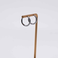 Aretes ZO13028E/2.5*12MM Plateado Acero Inoxidable