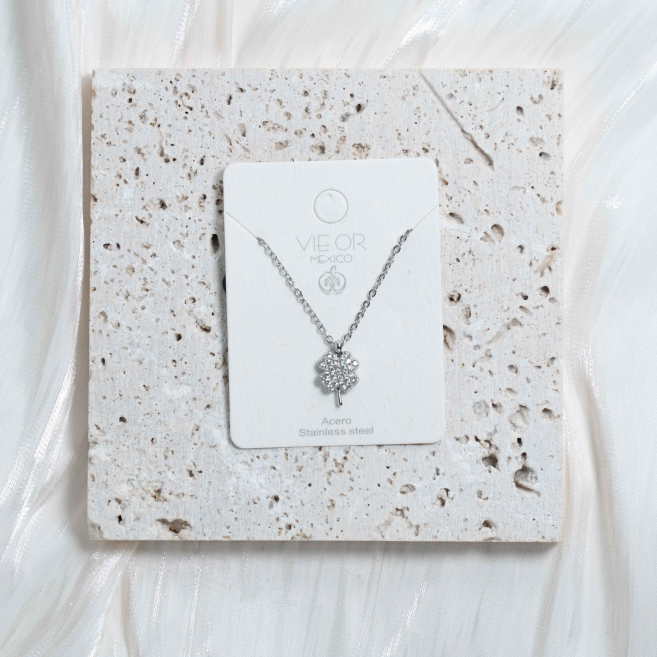 COLLAR ZO13584N Plateado Acero Inoxidable -2D31