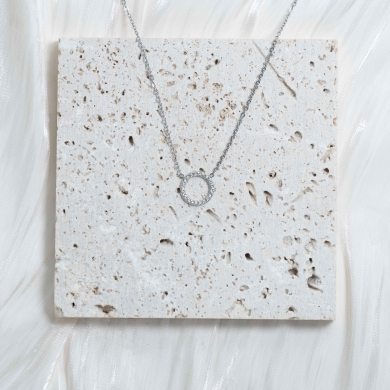 COLLAR ZO13316N Plateado Acero Inoxidable -2D31