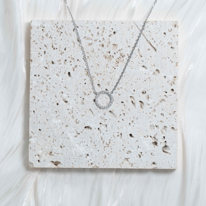 COLLAR ZO13316N Plateado Acero Inoxidable -2D31