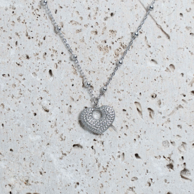 COLLAR ZO13254N Plateado Acero Inoxidable -2D31