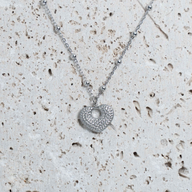 COLLAR ZO13254N Plateado Acero Inoxidable -2D31