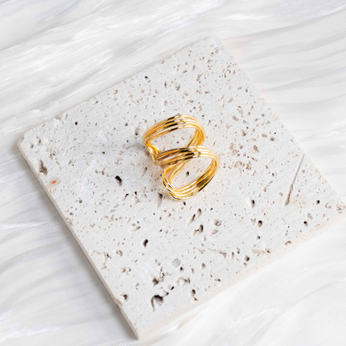 ANILLO ZO13544R Dorado Acero Inoxidable -2A57