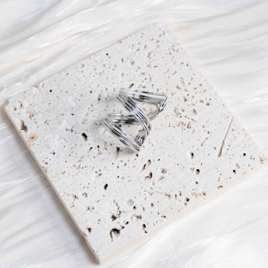 ANILLO ZO13544R Plateado Acero Inoxidable -2A57