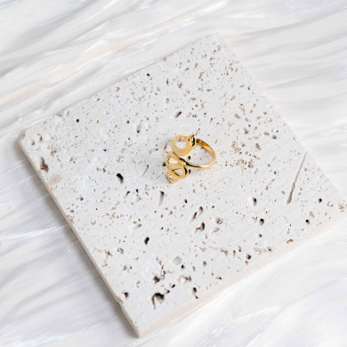 ANILLO ZO14679R Dorado Acero Inoxidable -2A32