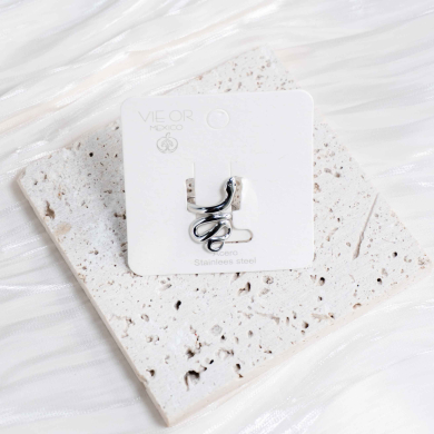 ANILLO ZO14679R Plateado Acero Inoxidable -2A32