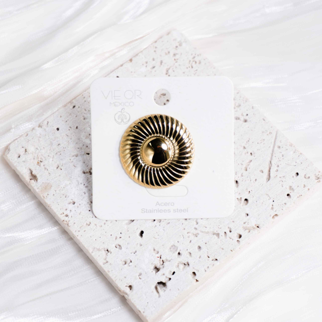 ANILLO ZO13074R Dorado Acero Inoxidable -2A43