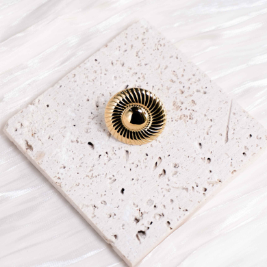 ANILLO ZO13074R Dorado Acero Inoxidable -2A43