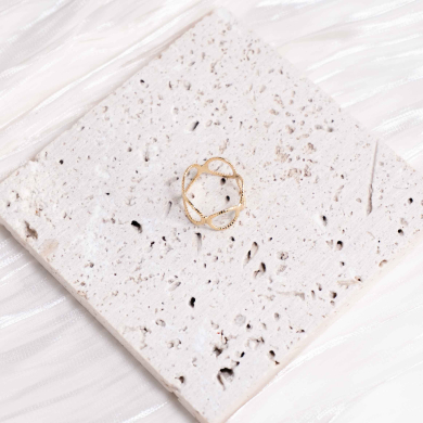 ANILLO ZO14661R Dorado Acero Inoxidable -2A13