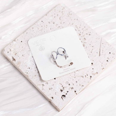 ANILLO ZO14661R Plateado Acero Inoxidable -2A13