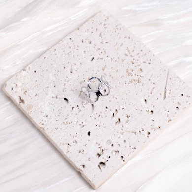 ANILLO ZO14661R Plateado Acero Inoxidable -2A13