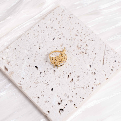 ANILLO ZO8734R Dorado Acero Inoxidable -2A57