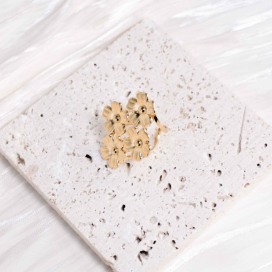 ANILLO ZO13098R Dorado Acero Inoxidable -2A57