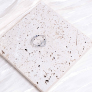 ANILLO ZO14784R Plateado Acero Inoxidable -A31