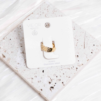 ANILLO ZO8571R Dorado Acero Inoxidable -2A23