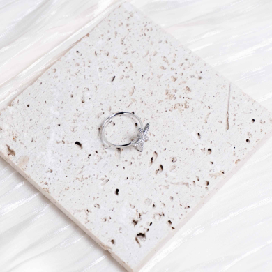 ANILLO ZO13344R Plateado Acero Inoxidable -A32