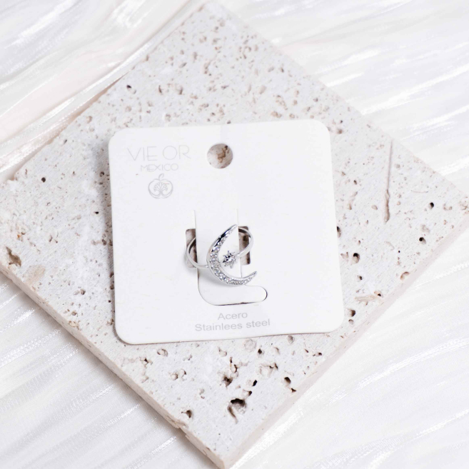 ANILLO ZO14785R Plateado Acero Inoxidable -2A15