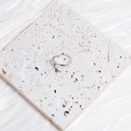 ANILLO ZO14785R Plateado Acero Inoxidable -2A15