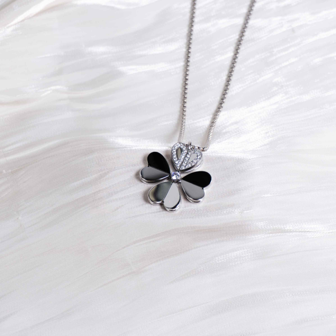 COLLAR ZO12801N Plateado Acero Inoxidable -2D54