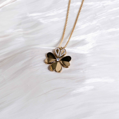 COLLAR ZO12801N Dorado Acero Inoxidable -2D54