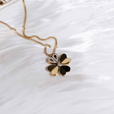 COLLAR ZO12801N Dorado Acero Inoxidable -2D54