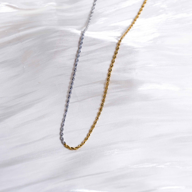 COLLAR ZO6726N/2MM Bicolor Acero Inoxidable -2D26