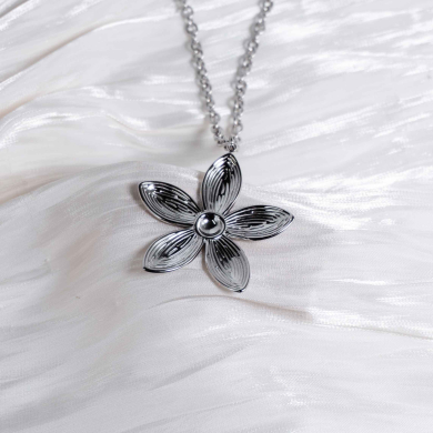 COLLAR ZO13092N Plateado Acero Inoxidable -2D28