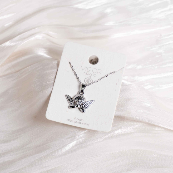 COLLAR ZO14039N Plateado Acero Inoxidable -2D32