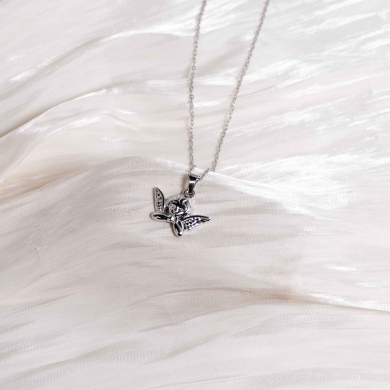 COLLAR ZO14039N Plateado Acero Inoxidable -2D32