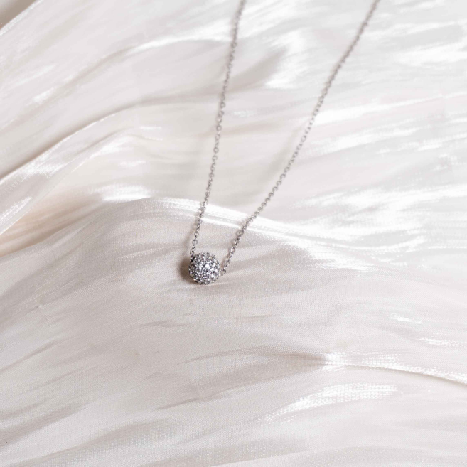 COLLAR ZO12912N Plateado Acero Inoxidable -2D21