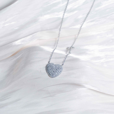 COLLAR ZO12989N Plateado Acero Inoxidable -2D31