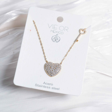 COLLAR ZO12989N Dorado Acero Inoxidable -2D31