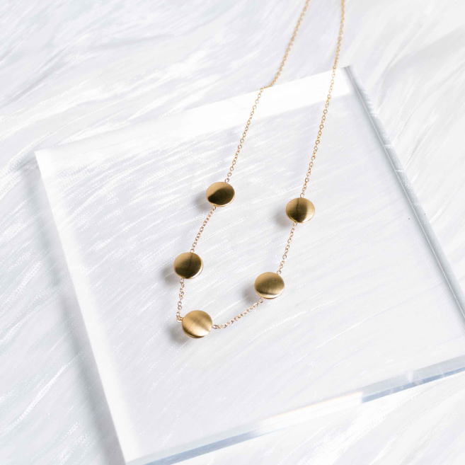 COLLAR ZO13298N Dorado Acero Inoxidable -2D24