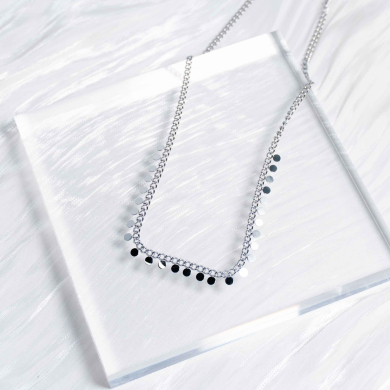 COLLAR ZO2104N Plateado Acero Inoxidable -E22