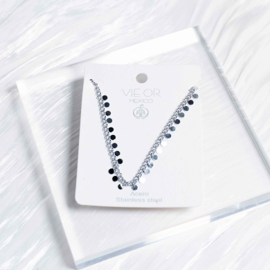 COLLAR ZO2104N Plateado Acero Inoxidable -E22