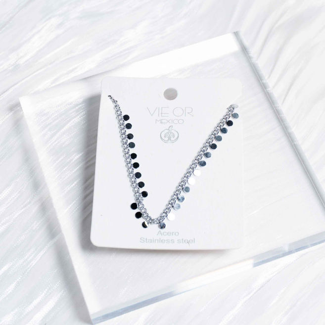 COLLAR ZO2104N Plateado Acero Inoxidable -E22