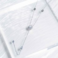 COLLAR ZO13228N Plateado Acero Inoxidable -2D17