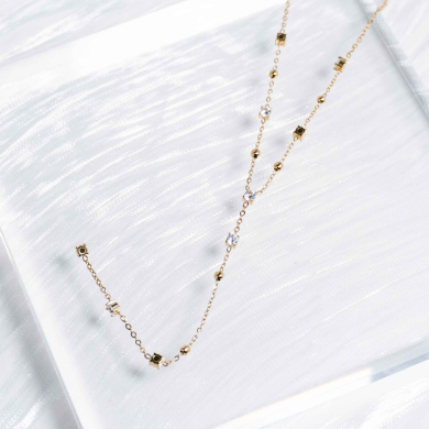 COLLAR ZO13220N Dorado Acero Inoxidable -2D16