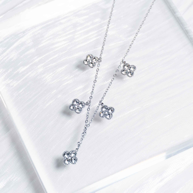 COLLAR ZO13173N Plateado Acero Inoxidable -2D16